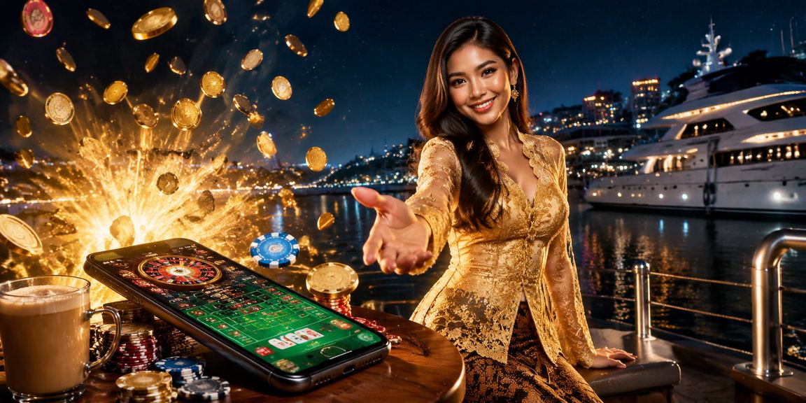 Pemain Malaysia bergaya menggunakan apl kasino dalam talian di telefon pintar